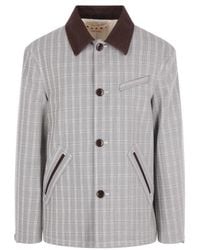 Marni - Checked Button-Up Jacket - Lyst