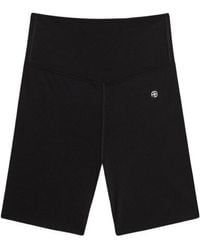 Anine Bing - Logo-Print Cycling Shorts - Lyst
