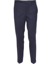 PT01 - Pt Torino Straight-Leg Turn-Up Hem Tailored Trousers - Lyst