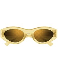 Gucci - Eyewear Oval Frame Sunglasses - Lyst