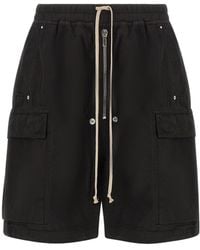 Rick Owens - Cargobela Drawstring Bermuda Shorts - Lyst