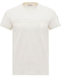 Moncler - Embroidered Logo T-Shirt - Lyst