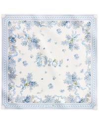 Dior - Lilac Bouquet 90 Square Scarf - Lyst