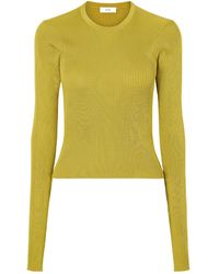 Rier - Ribbed Silk T-Shirt - Lyst