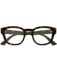 Gucci - Eyewear Panthos Frame Glasses - Lyst
