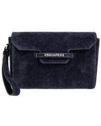 DSquared² - Logo-Lettering Clutch Bag - Lyst