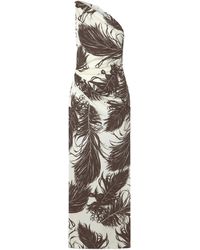 Oscar de la Renta - Milano Printed Jersey Gown - Lyst