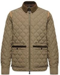 Moncler - Soleil Corduroy And Loden Trimmed Down Shirt Jacket - Lyst