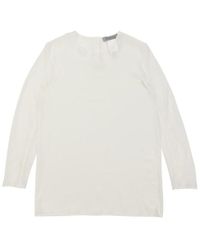 Sportmax - T-Shirt With Round Neck And Long Sleeves - Lyst