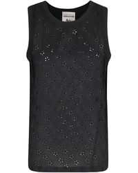 Semicouture - Crew Neck Cutout Vest - Lyst