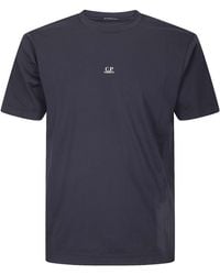 C.P. Company - Logo Printed Crewneck T-Shirt - Lyst