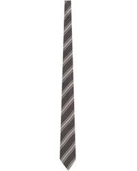 Saint Laurent - Striped Wide Tie - Lyst