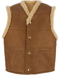 Celine - Sleevless Leather Vest - Lyst
