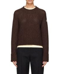Moncler - Cable-Knit Mock-Neck Sweater - Lyst