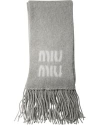 Miu Miu - Wool And Mohair Scarf - Lyst