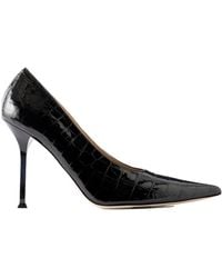 Christen - Helix 95 Croc-Effect Patent Leather Pumps - Lyst