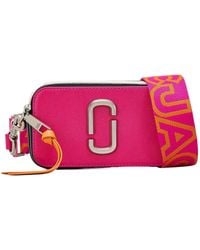 Marc Jacobs - The Snapshot Logo Plaque Crossbody Bag - Lyst