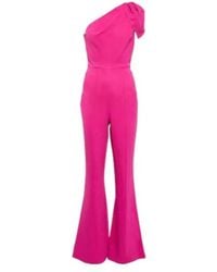 Roland Mouret - Asymmetric Crepe Jumpsuit - Lyst