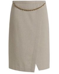 Alberta Ferretti - Tweed Wrap Skirt - Lyst