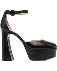 Gianvito Rossi - Logo High Heels - Lyst