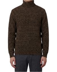 Lemaire - Mélange Turtleneck Knitted Sweater - Lyst