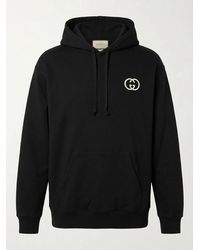 Gucci - Interlocking G Long-Sleeved Hoodie - Lyst