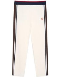 CASABLANCA - Logo Embroidered Jacquard Trousers - Lyst