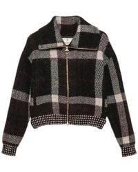 Barbour - Carville Check-Pattern Zip-Up Jacket - Lyst