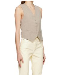 Frankie Shop - Taupe Gelso Vest - Lyst
