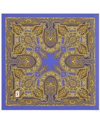 Saint Laurent - Paisley-Print Silk Scarf - Lyst