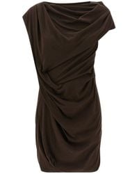 Entire studios - Twist Draped Mini Dress - Lyst