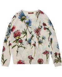 Max Mara - Round-Neck Long-Sleeved Cardigan - Lyst