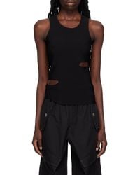 Dion Lee - Cinched Ripped-Detail Tank Top - Lyst