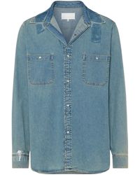 Maison Margiela - Taped Denim Shirt - Lyst