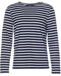 Saint James - Striped Crewneck T-Shirt - Lyst