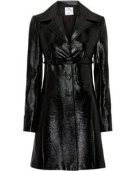 Courreges - Courrèges Belted Short Heritage Vinyl Coat - Lyst