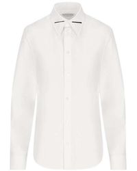 Bottega Veneta - Embellished Collar Long-Sleeved Shirt - Lyst