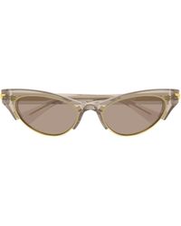 Bottega Veneta - Eyewear Cat Eye Frame Sunglasses - Lyst