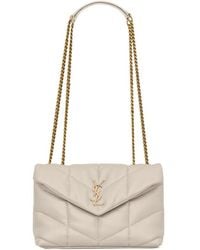 Saint Laurent - Toy Quilted Puffer Shoulder Bag - Lyst