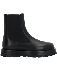 Jil Sander - Squared-Toe Slip-On Chelsea Boots - Lyst
