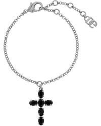 Dolce & Gabbana - Cross Pendant Bracelet - Lyst