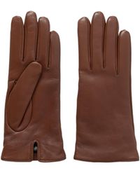 Saint Laurent - Logo Gloves - Lyst