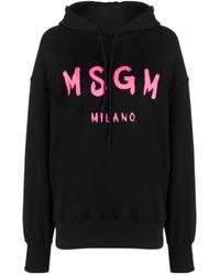 MSGM - Logo-Print Sweatshirt - Lyst