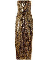 STAUD - Cece Tie-Up Dress - Lyst