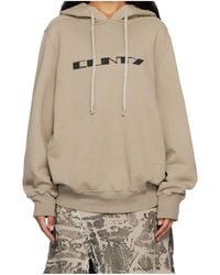 Rick Owens - Concordians Oversized Hooded Sweatshirt - Lyst