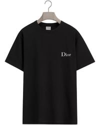 Dior - T-Shirt With Embroidery, Relaxed Fit - Lyst