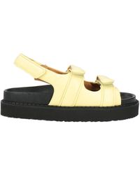 Isabel Marant - Minimalist Round-Toe Leather Sandals - Lyst