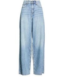 Rag & Bone - Light Wash Wide-Leg Jeans - Lyst