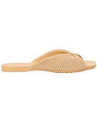 Loewe - X Paula's Ibiza Woven Pebble Slides - Lyst