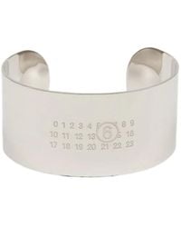MM6 by Maison Margiela - Numeric Signature Cuff Bracelet - Lyst